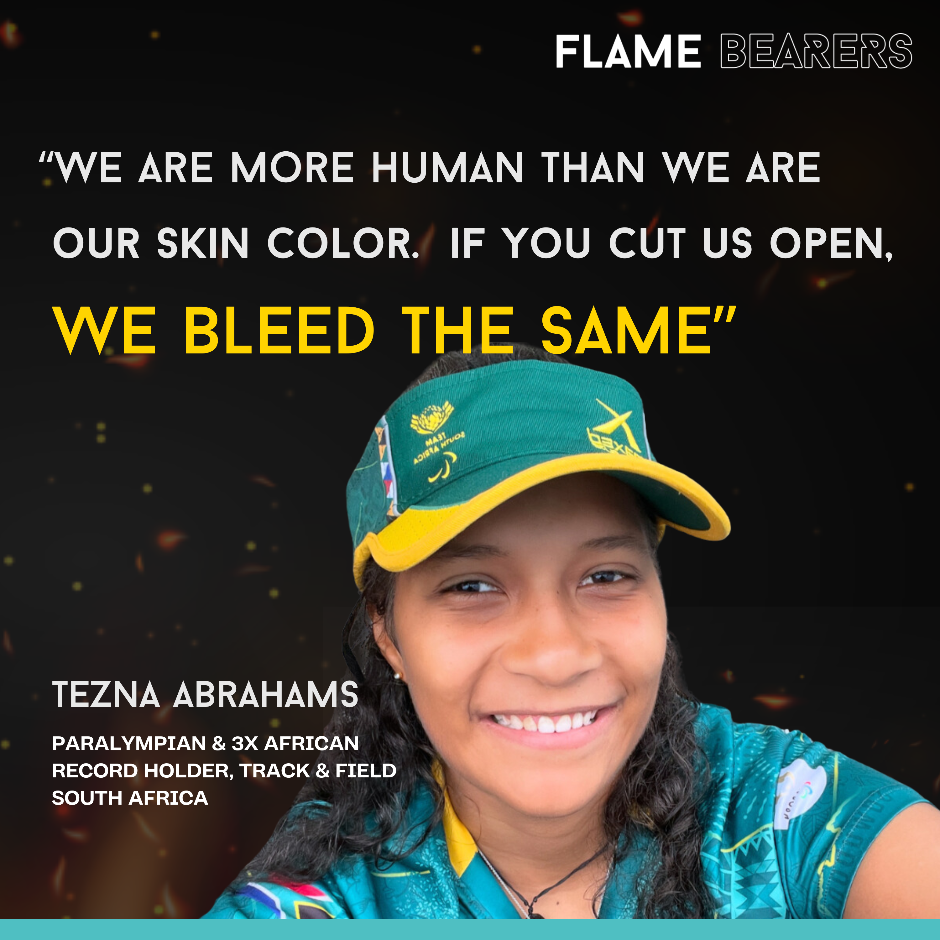 Tezna Abrahams (South Africa): We Bleed The Same